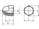 6-kt.-Hutmuttern hohe Form Polyamid BN83 M10/DIN/s17 - Bossard Schrauben