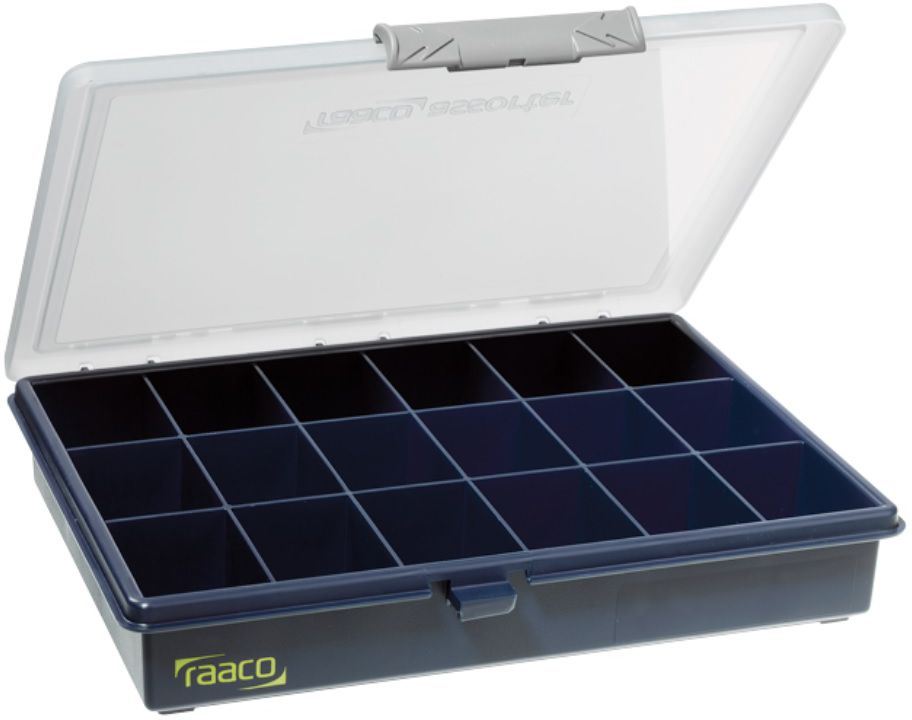 RAACO Sortimentskoffer, Assorter 4-32 32 feste Einteilungen, 57x338x260mm - Werkzeugkoffer,Sortimentskoffer,Behälter