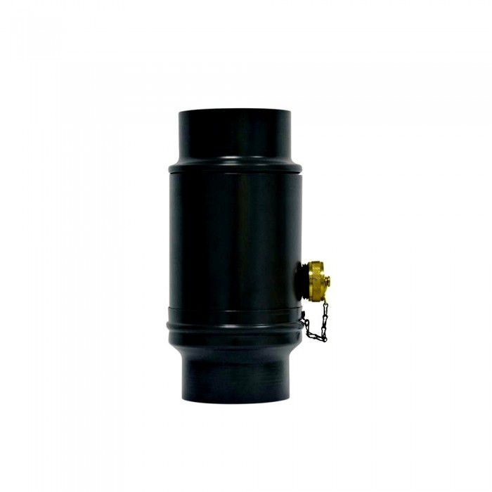 Wassersammler Inkl. Kunstoffanschluss Ø80 mm P.10 schwarz 203124 - PREFA Dachentwässerungssysteme