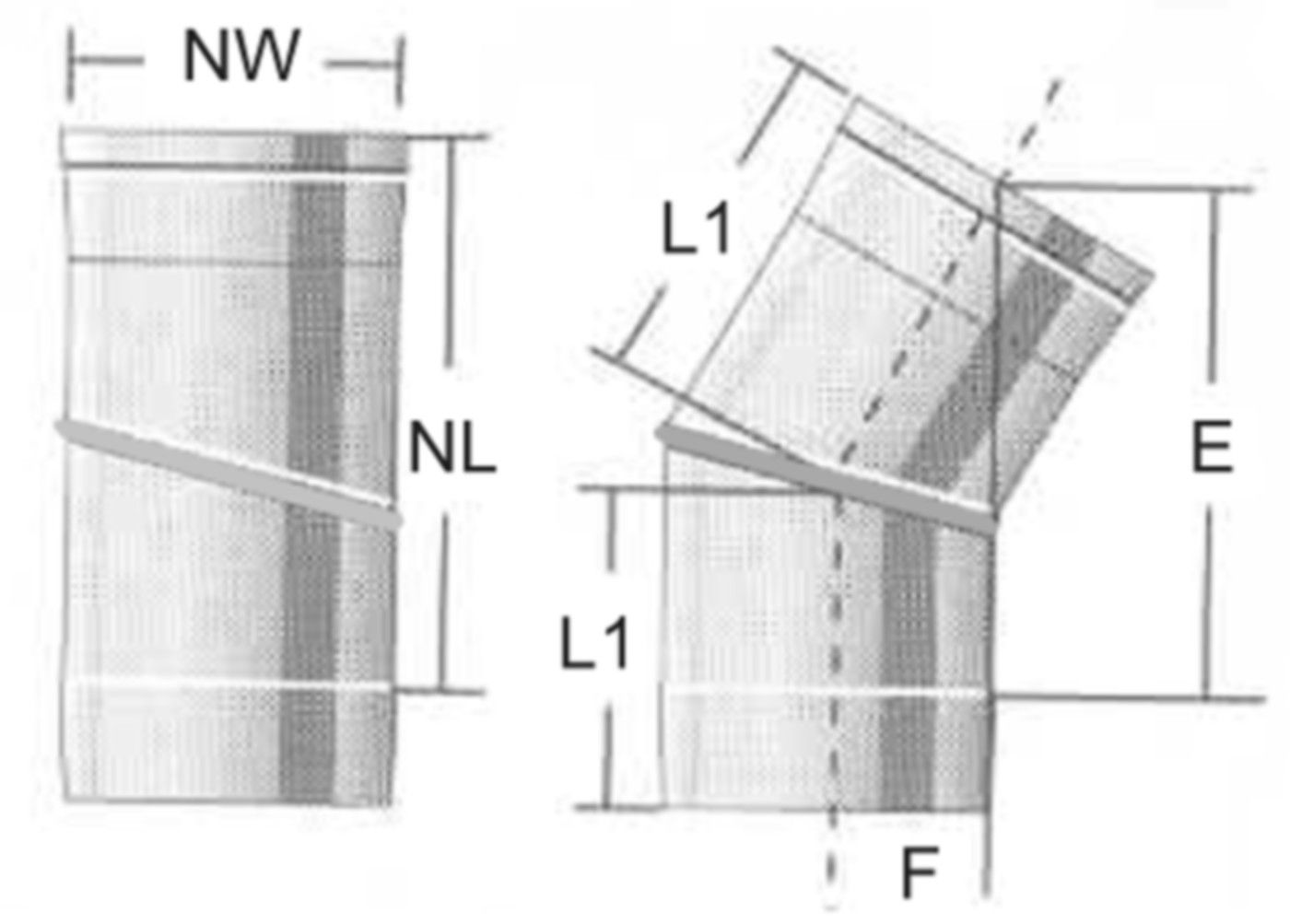 Alkon Kaminrohr-Bogen max.750° d 180 mm 6K20H180 drehbar 9 - 30° - Kaminsystem V4A einwandig