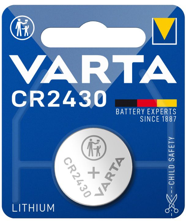 VARTA Knopfbatterie Lithium Electronics CR 2430 - Elektrozubehör