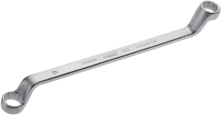 HAZET Doppel-Ringschlüssel,Tief gekröpft 630-25x28mm, L: 350mm - Schlüsselwerkzeuge
