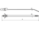 Ankerkabelbind PAN-TY® M schwarz H BN20250 PLWP1M-D30/2,5x1 - Bossard Schrauben