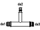 Press-T-Stück reduziert PT H - 32 H - 25 H - 32 - Isopex Fernwärmeleitung