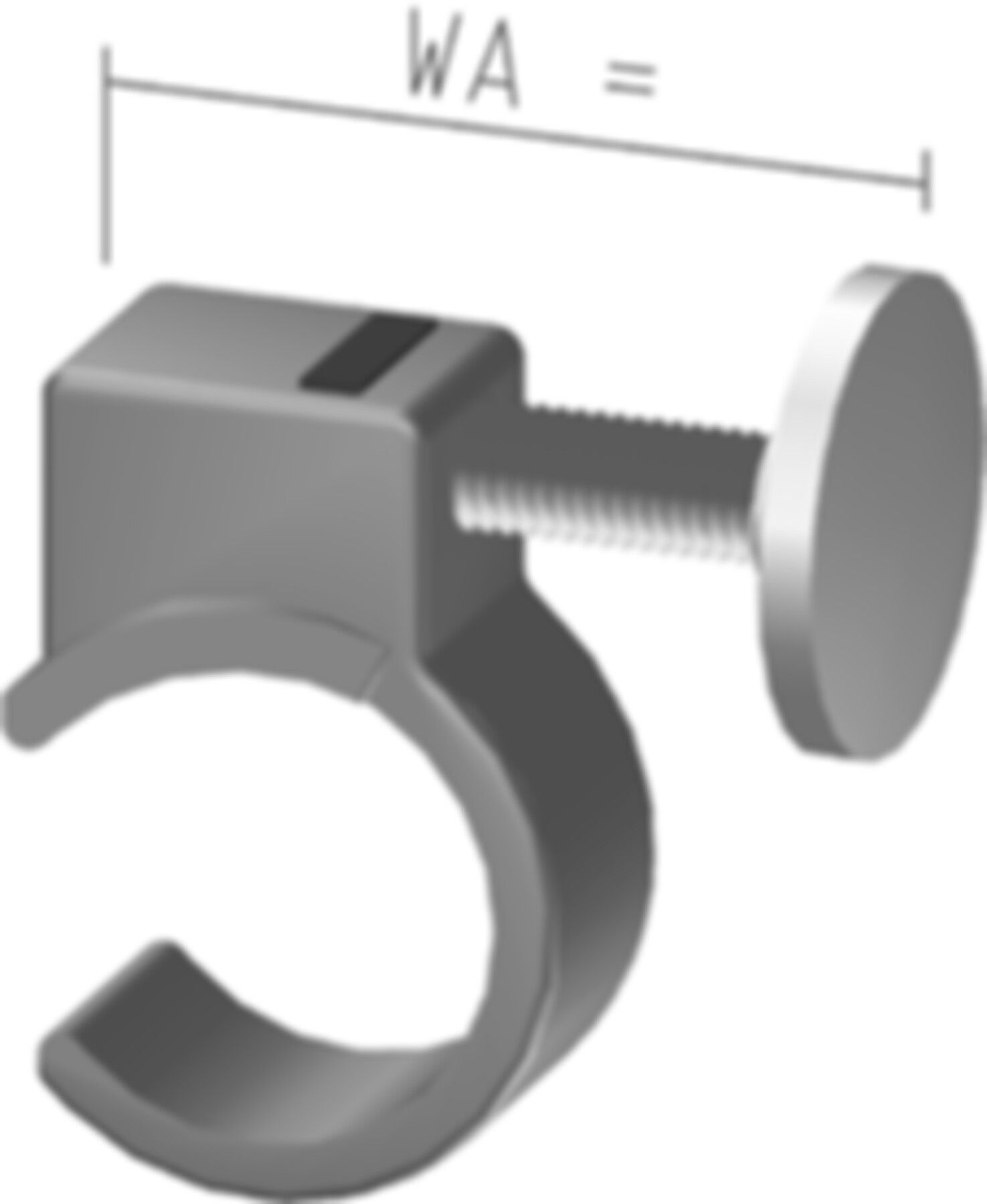 Distanzhalter WA=50-100mm 133/50 - SK Heizkörperkonsolen