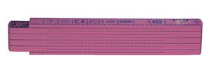 Taschenmeter Ladys-Line pink 10 Glieder, 1m mit mm-Teilung, 1601 P - Längenmessen
