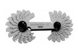VOGEL Gewindeschablone, Innen und Aussen 48 Blatt, M 0.4-7.0mm, WW 4-62 Gänge - Kontrollieren