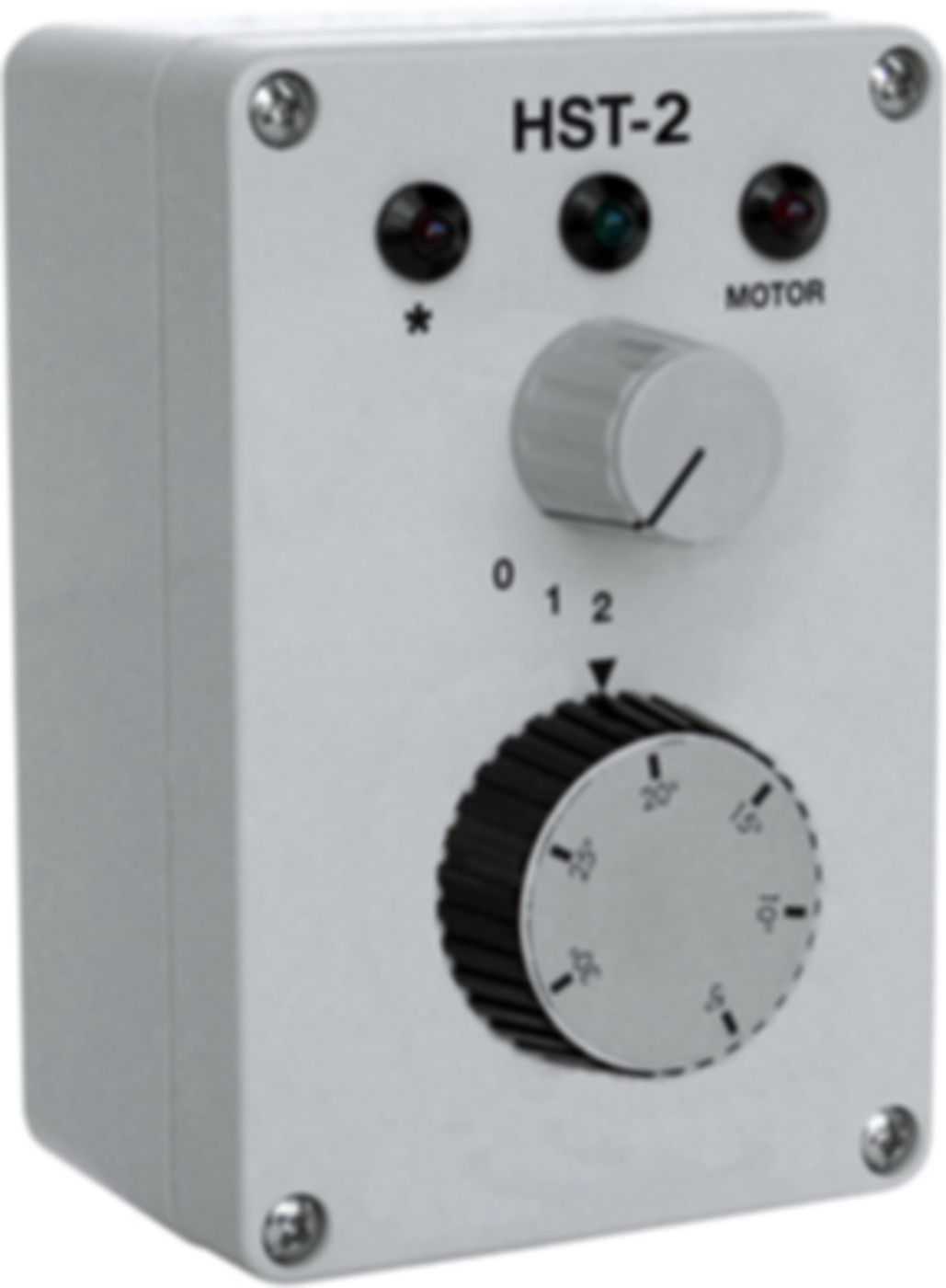 Handschalter 2-stufig HST-2 m/integriertem Thermostat, man. Vorwahl - GTR Luftheizgeräte