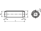 Spiral Spannstift Regelausf INOX BN1351 2,5x22 - Bossard Schrauben
