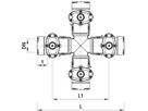 Combi-4 mit Steckmuffen Baio Gas 4435 DN 125/125 - Hawle Armaturen