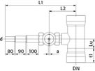 Steckmuffen-Kombination Abgang Univ.PE Multi I/611 DN 150 d63/50/40mm - Wild Armaturen
