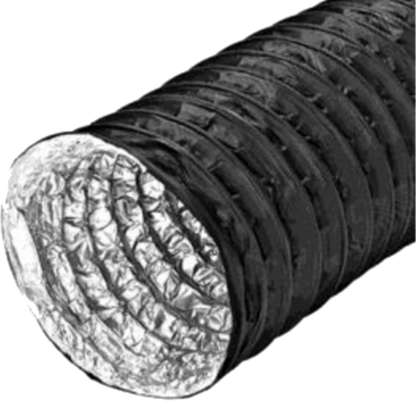Combidec 2300 schwarz L= 10 m 150 mm hochflexibler Aluminium-Lüftungsschlauch - Flexible Lüftungsschläuche