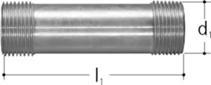 Gewindenippel 3/4" L=86mm 5456.010 - JRG Sanipex-Rohre und Formstücke