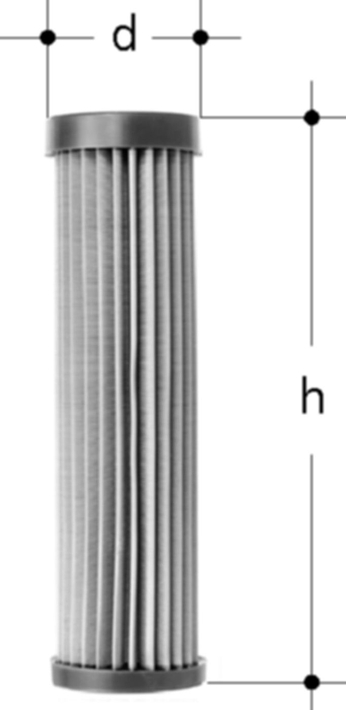 Filtereinsatz Inox 100my 1839.100 für 1350-1363, 1830-1846 - JRG Armaturen