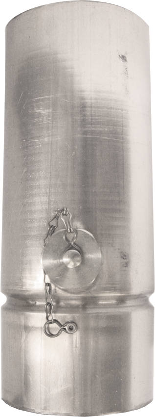 Wassersammler 100 mm 283 mit Schlauchanschluss 3/4" - Zink Spenglereihalbfabrikate