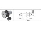 Punkthalter Wandabstand 24 mm Glas 21 mm 1.4301 - INOXTECH-Handlauf-/Geländer-System