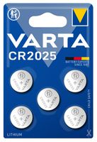 VARTA Knopfzellen CR 2025 Lithium, Pack à 5 Stk. - Elektrozubehör