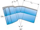 1-Muffe-Bogen MK 30° DN 200 - Frischhut Steckmuffenformstücke