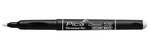 Pica INSTANT-WHITE Pen Classic 532 weiss, 1-2mm, wasserfest - Auszeichnen