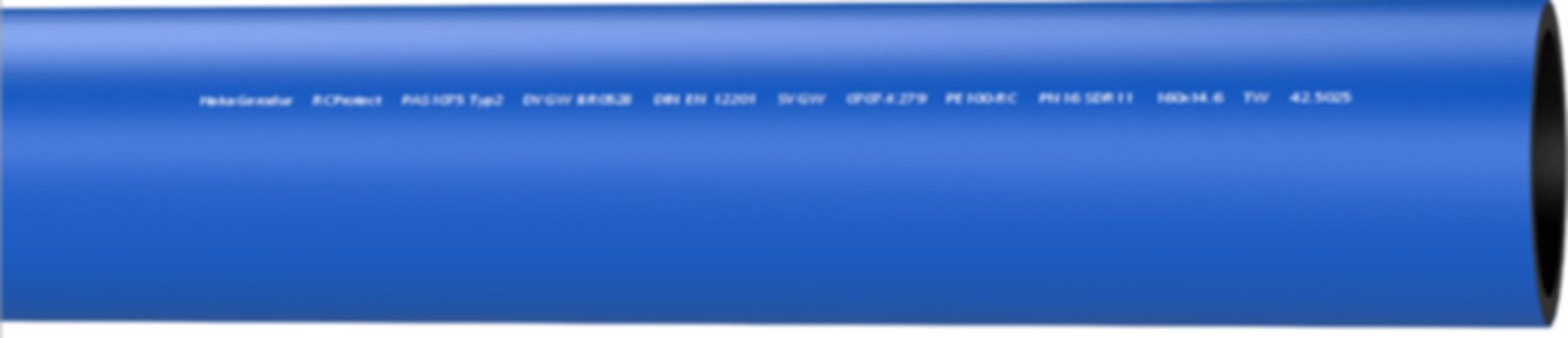 Druckrohr Wasser PE 100RC, SDR 17, PN 10 d 630 x 37.4mm - RCprotect in Stangen
