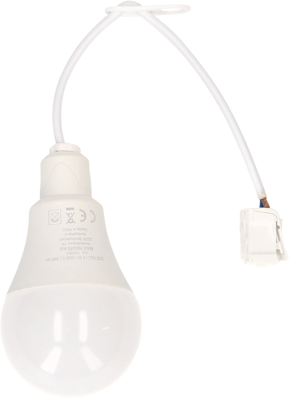 MAX HAURI Baustellenlampe LED inkl. Anschlusskabel & Steckklemmen 4000K - Lampen, Leuchten
