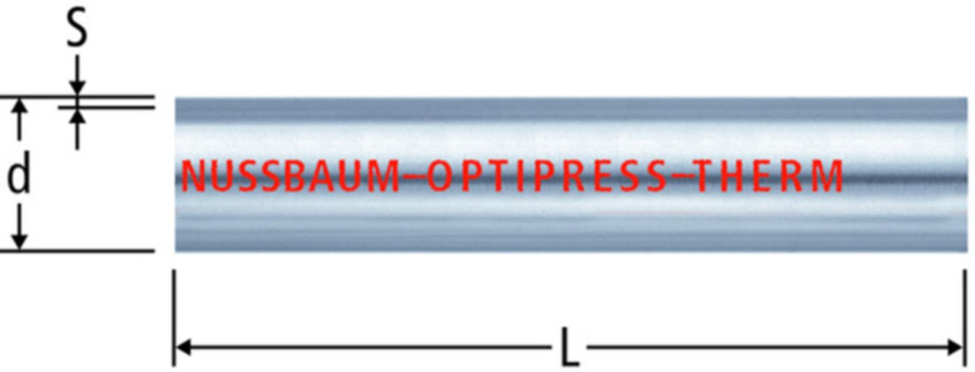 Optipress-Therm-Rohr 35mm 55080.26 in Stangen à 6 m - Optipress-Therm Heizungs-Rohre C-Stahl