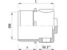 Steckmuffen-Endzapfen Baio Gas 8075 DN 250 - Hawle Steckmuffenformstücke