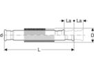 Axialkompensator 42mm 23937 mit Pressmuffen La = +/-1.1 - Mapress-Heizungs-Formstücke