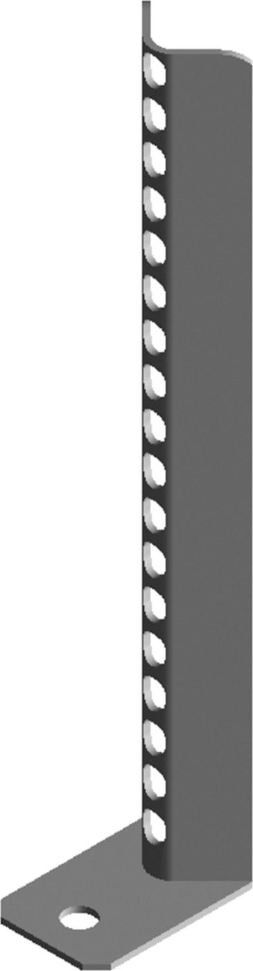 Einzelteil zu Einlege-RS Pipex Fuss mit Spitz schwarz 300 mm - Samvaz-Rohrschellen