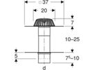 Dachwassereinlauf Set 90mm 358.024.00.1 mit Anschlussblech und Dampfsperrenanschluss - Geberit-Dachentwässerung