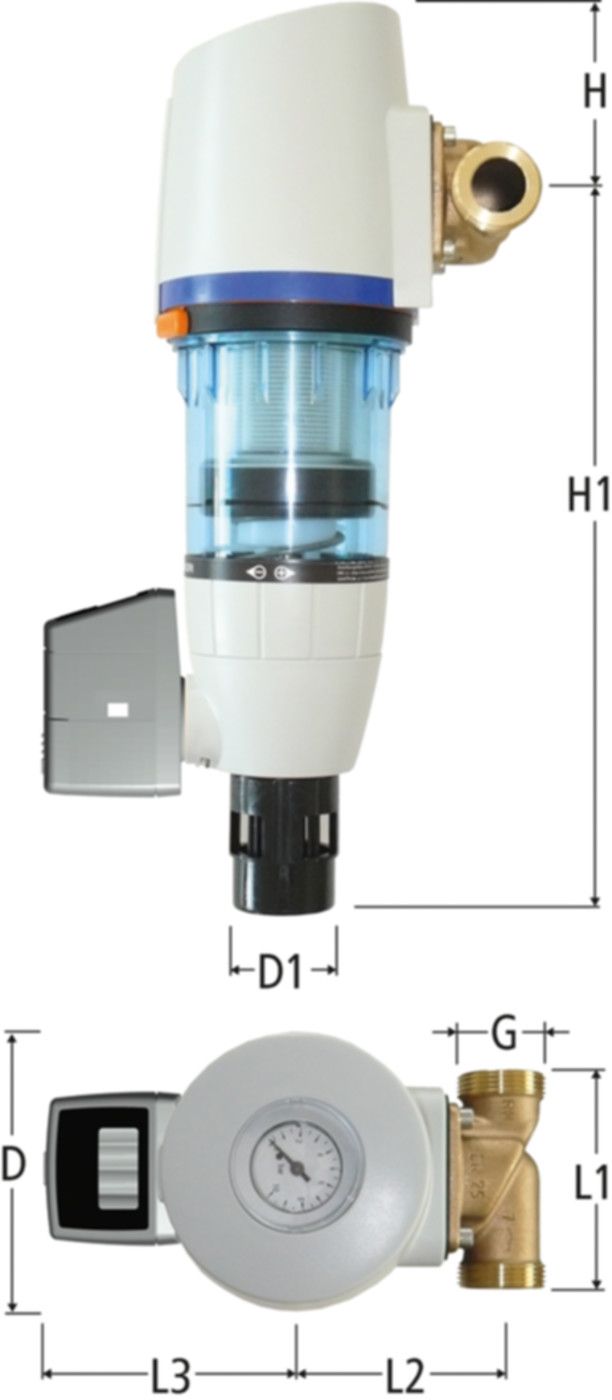 Aquapro Redfil DN 40 G 13/4" 12110.38 Rückspülautomatik, ohne Verschraubungen - Nussbaum Armaturen