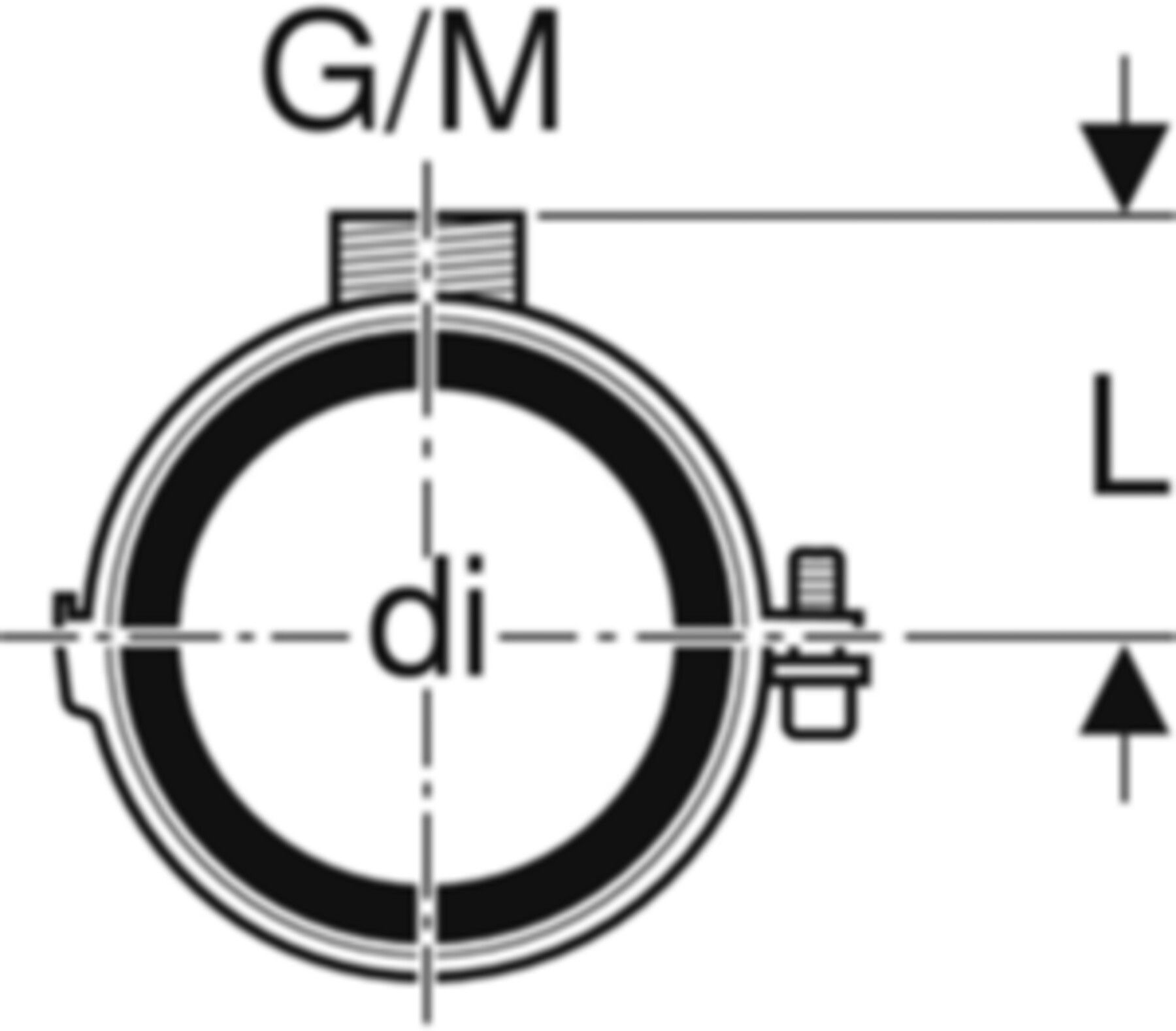 Rohrschelle mit Dämmeinlage d 110mm G/M 1/2"/M10 310.812.26.1 - Geberit-PE-Formstücke