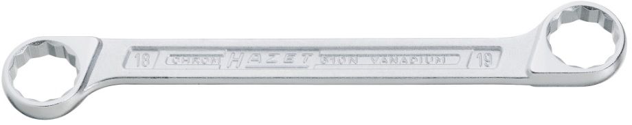 HAZET Doppel-Ringschlüssel 610N-16x17mm, L: 170,0mm - Schlüsselwerkzeuge