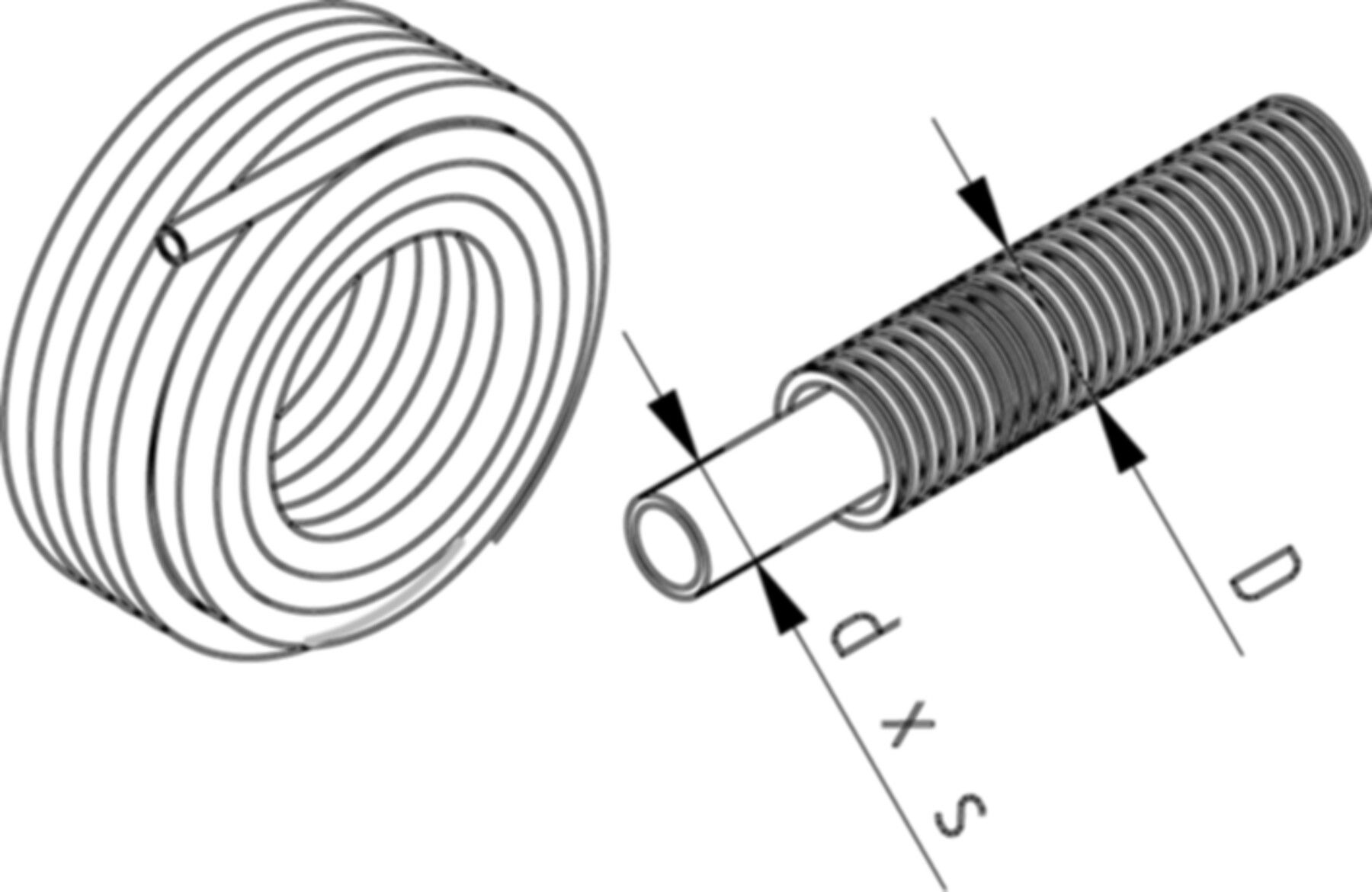 MV-Rohr mit Schutzrohr iFit 20 x 2,0 762 101 004 (Rolle à 50m) - GF I-Fit Mehrschichtverbundrohre