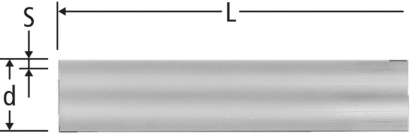 Flowpress-Rohr formstabil in Stangen à 5 m 50 x 4.0mm 87157.26 - Nussbaum Optiflex-Rohre und Formstücke