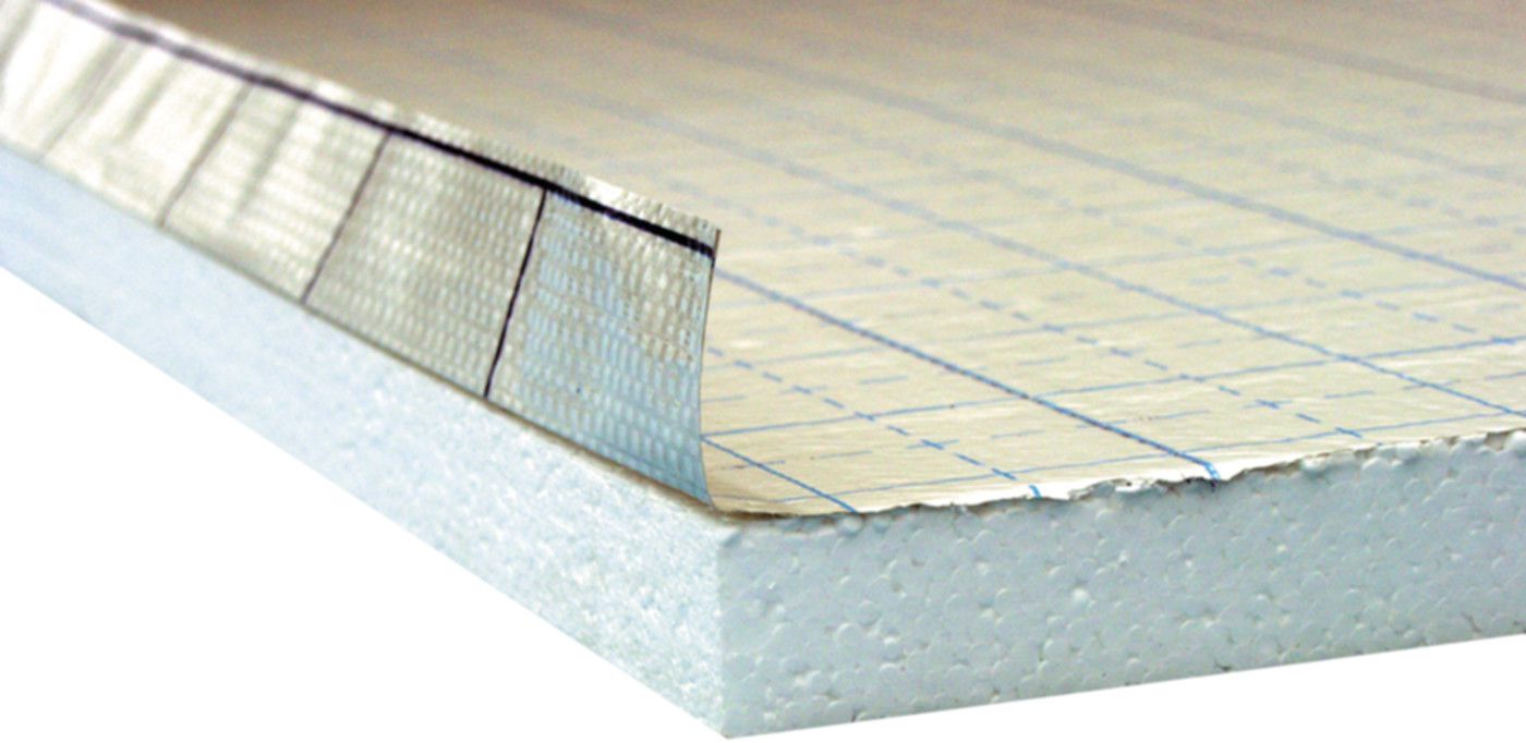 Wärmedämmplatte Roll EPS-20 Alu Netz Rolle à 6 m2 20 kg/m3 40 mm - Bodenisolationen