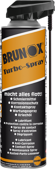 BRUNOX Turbo-Spray 500ml Korrosionsschutz, Rostlöser, Kontaktspray - Schmieren