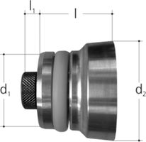 Aufweitdorn Aluminium 50mm 4831.350 für ML Rohre - JRG Sanipex-MT-Formstücke/Rohre in Stg.