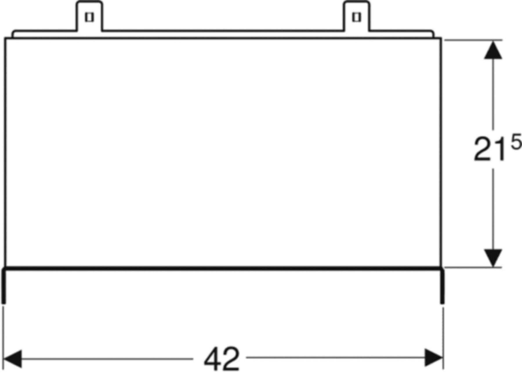 Montageplatte für Monolith 244.827.00.1 für Wand-WC Element mit AP-Spülkasten aufges. - Geberit-Duofix