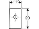Fertigbau-Set Duofix/GIS für Waschtisch- Elemente m. Unterputz-Sifon 115.416.11.1 - Geberit-Sifon + Apparateanschlüsse