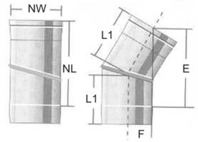 Alkon Kaminrohr-Bogen max.750° d 80 mm 6K20H80 drehbar 9 - 30° - Kaminsystem V4A einwandig