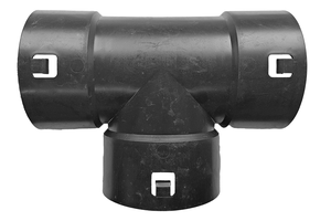 Eurodrain T-Stück Hart-PVC NW: 50/50mm 90° - Drainagerohre Formstücke