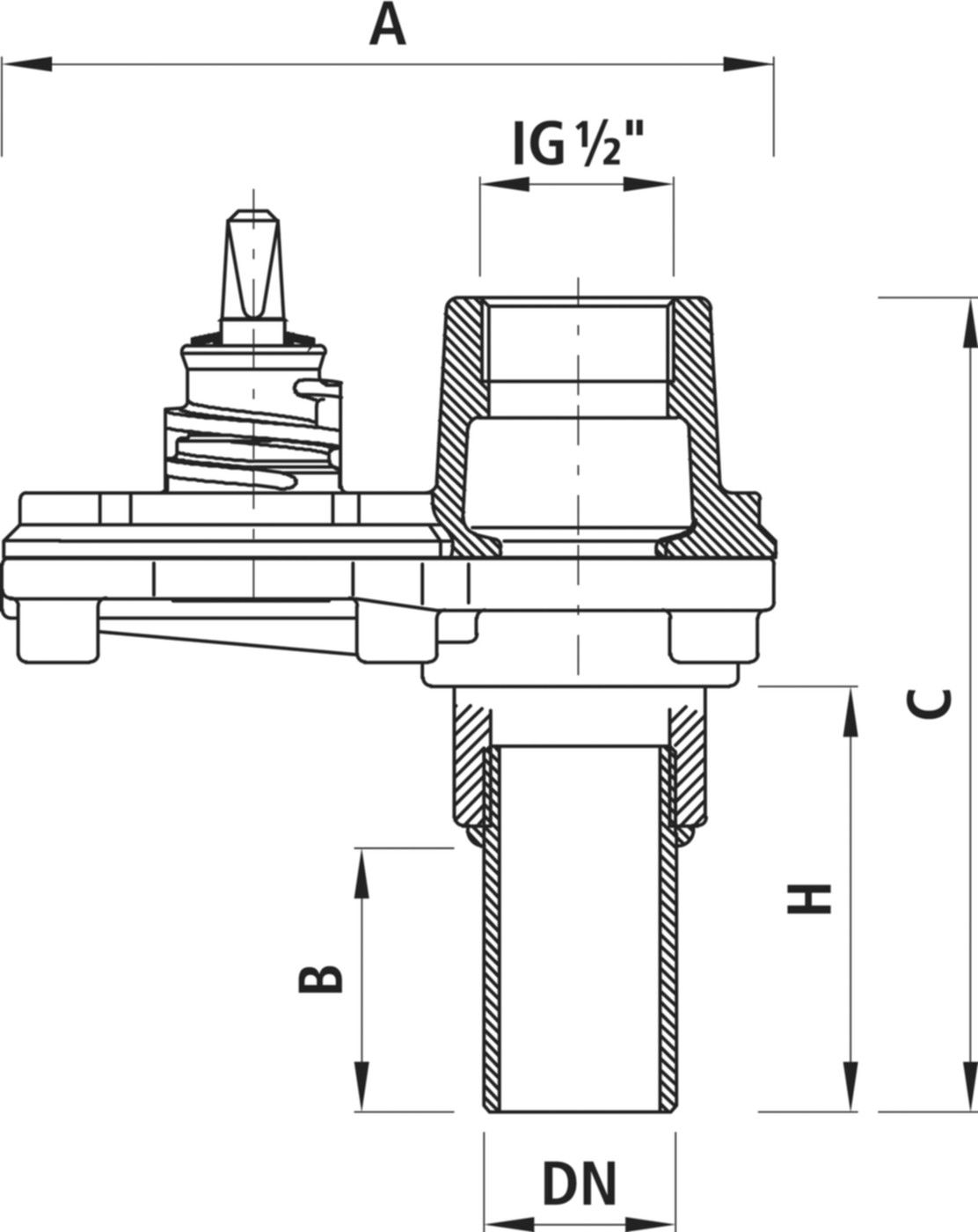 Sperrschelle Hawlinger für Gas 2288 mit Stahlstutzen DN 1 1/2" - Hawle Hausanschluss- und Anbohrarmaturen