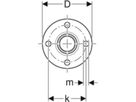 Flansch mit Muffe PN 10/16 108mm 33741 - Mapress-Sanitär-Supersize-Formstücke