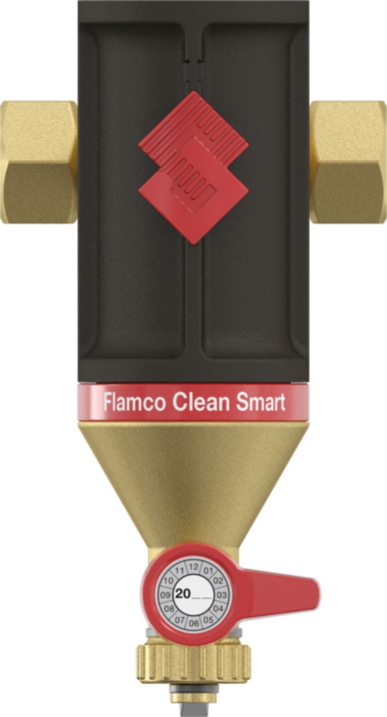 Flamco Clean Smart Schl-Abscheider 3/4" 30031 m/drehbaren Anschlüsse und EPP Isolation - Flamco Luft- und Schlammabscheider
