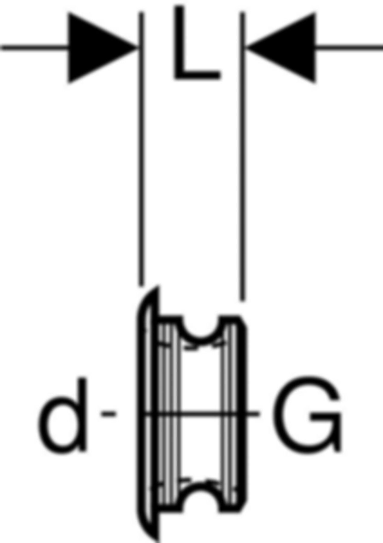 Steckdichtung zu Gewinderohr d 40mm - 1 1/2" 159.616.00.1 - Geberit-Sifon + Apparateanschlüsse