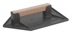 Reibscheibe, spitz, Kunststoff L= 270mm, B= 180mm, mit Holzgriff - Bauwerkzeuge