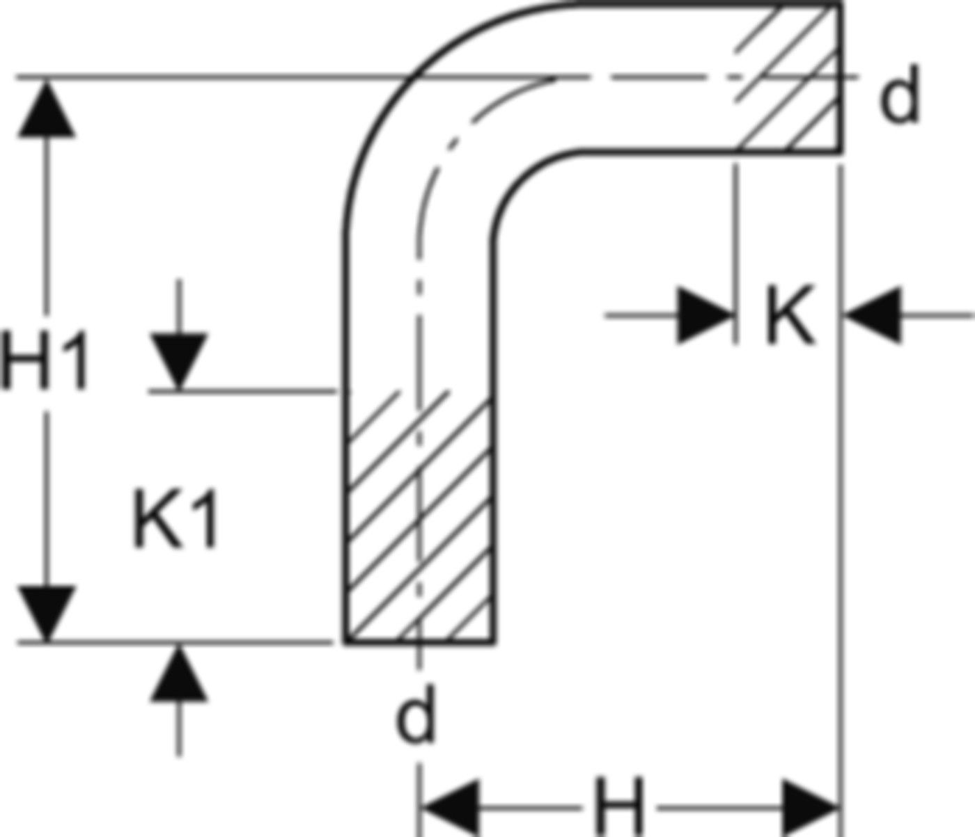 Rohrbogen 90° 54 mm S70AJ - Eurotubi Press-Formstücke Sanitär