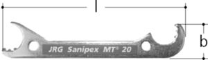 Konterschlüssel 16mm 4834.016 - JRG Sanipex-MT-Formstücke/Rohre in Stg.