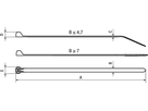 Kabelbinder DOME-TOP® S schwarz W BN20293 BT4S-M0/4,7x384 - Kabelbinder PA